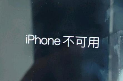 霍林郭勒苹果服务网点分享锁屏界面显示“iPhone 不可用”如何解决 